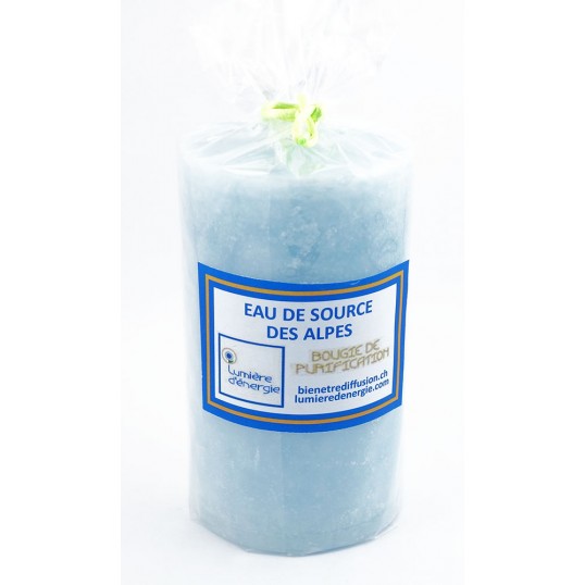 Bougie lumière d'énergie - Eau de source des Alpes