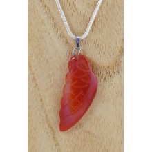 Pendentif - Aile d'ange cornaline
