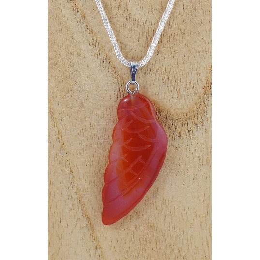 Pendentif - Aile d'ange cornaline