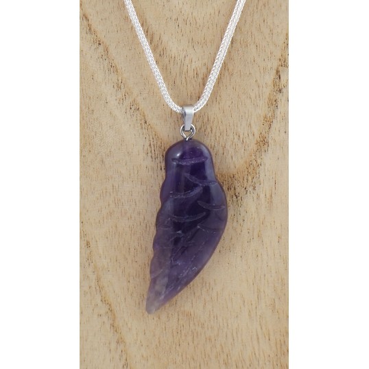 Pendentif - Aile d'ange Amethyste