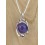 Pendentif - sph&egrave;re ADN - amethyste