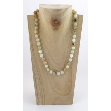 Collier perles - Aragonite verte