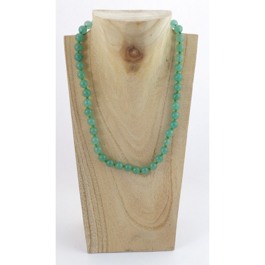 Collier perles - Aventurine verte