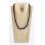 Collier perles - Quartz fumé