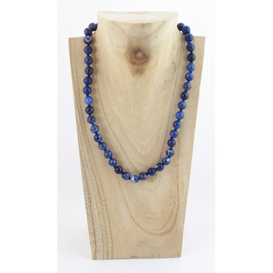 Collier perles - Sodalite