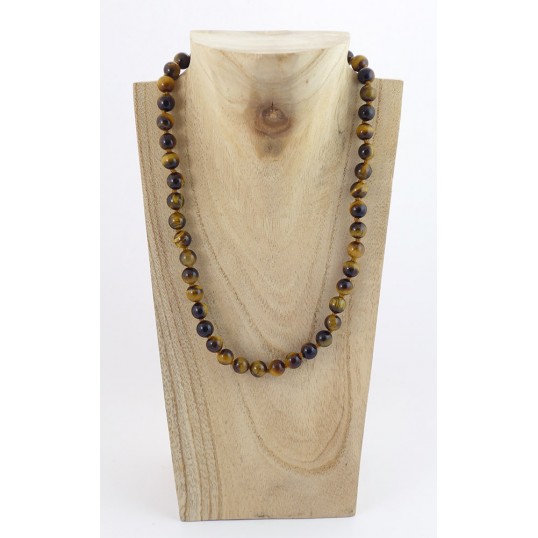 Collier perles - Oeil de tigre