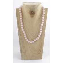 Collier perles - Quartz rose