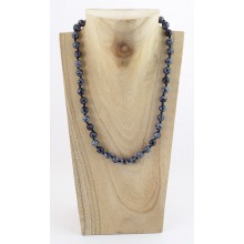 Collier perles - Obsidienne mouchetée
