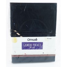 Grimoire pentacle en cuir (omsaé)