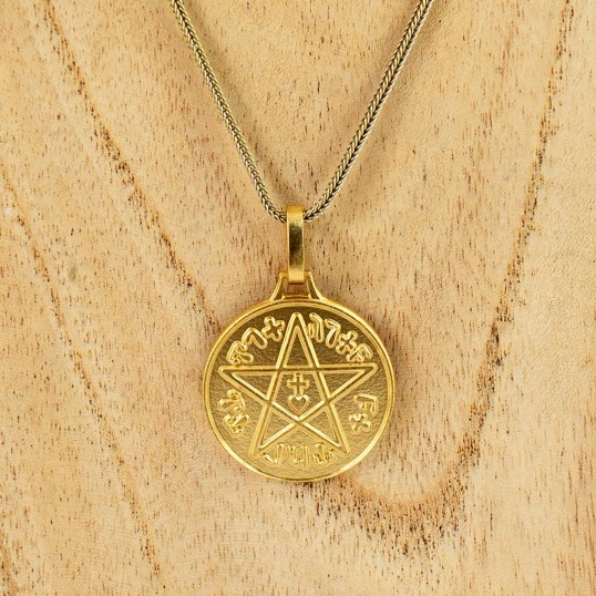 Médaille sceau de Salomon - doré