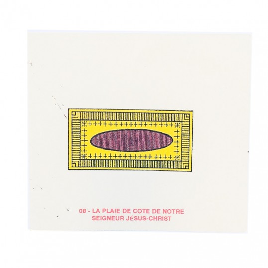 Pentacle Abbé Julio - La plaie de côté de notre seigneur Jésus Christ