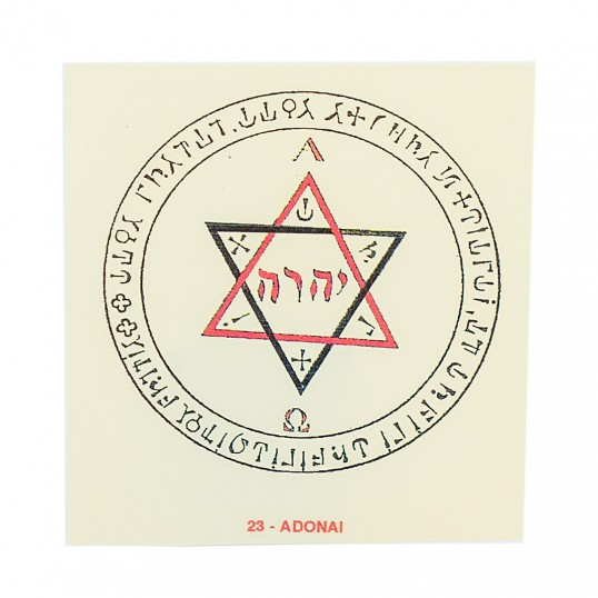 Pentacle Abbé Julio - Adonaï