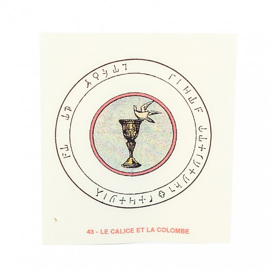 Pentacle Abbé Julio - Le calice et la colombe