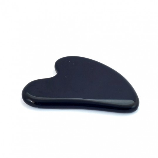 Palme de massage (Gua Sha) - Obsidienne noire