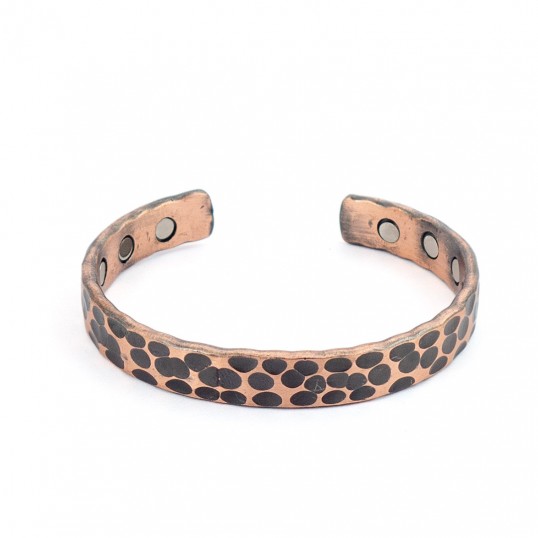 Bracelet - cuivre - moucheté avec aimants