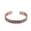 Bracelet - cuivre - mouchet&eacute; avec aimants