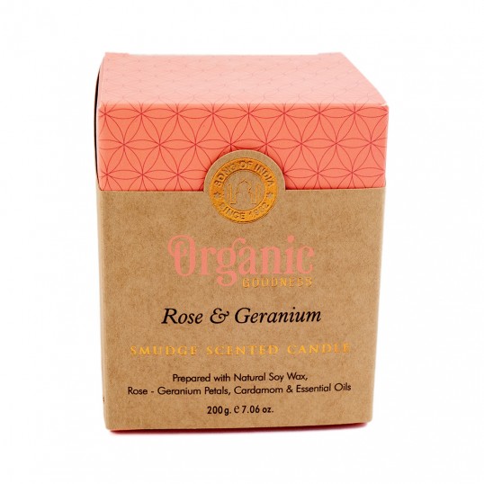 Bougie Organic Goodness Rose & Géranium