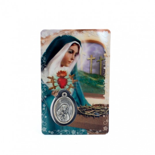 Carte médaille - Notre Dame des douleurs