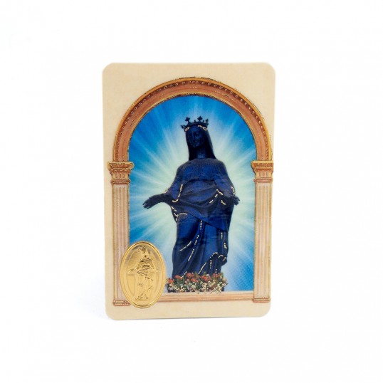 Carte médaille - Vierge noire