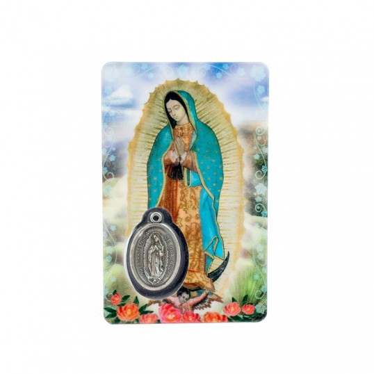 Carte médaille - Notre Dame de Guadalupe