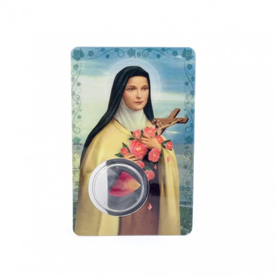 Carte médaille - Sainte Thérèse