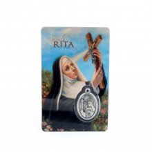 Carte médaille - Sainte Rita 2