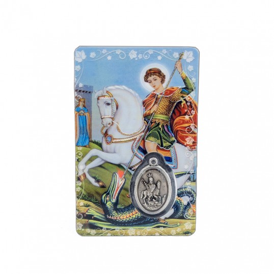 Carte médaille - Saint Georges