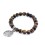 Bracelet perles 8mm - oeil de tigre yggdrasil