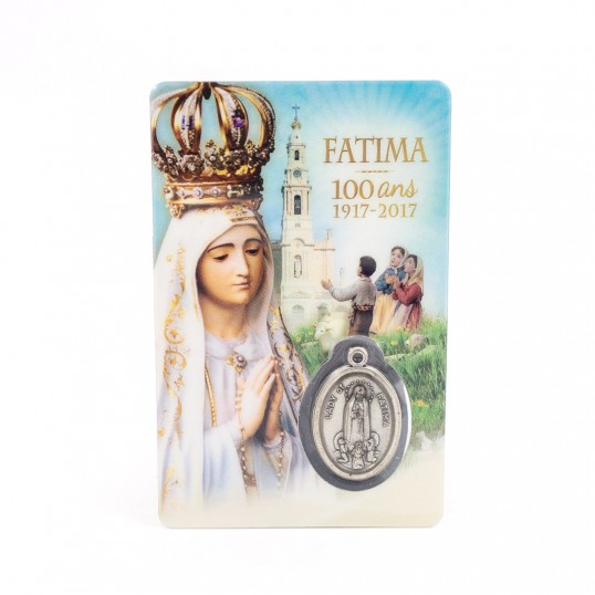 Carte médaille - Notre Dame de Fatima