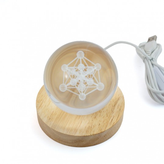 Boule de cristal Métatron 8cm