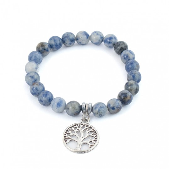 Bracelet perles 8mm - sodalite yggdrasil