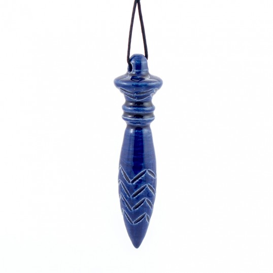 Pendule de Thot en céramique bleu