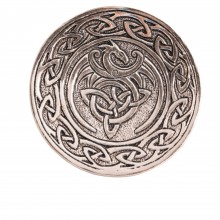 Porte-encens Gardien du Dragon en métal blanc