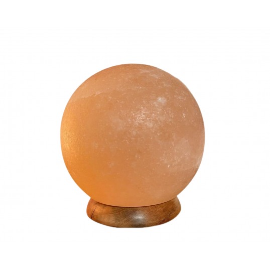 Mini lampe de sel de l'Himalaya USB sph&egrave;re - 500 g &agrave; 1 kg