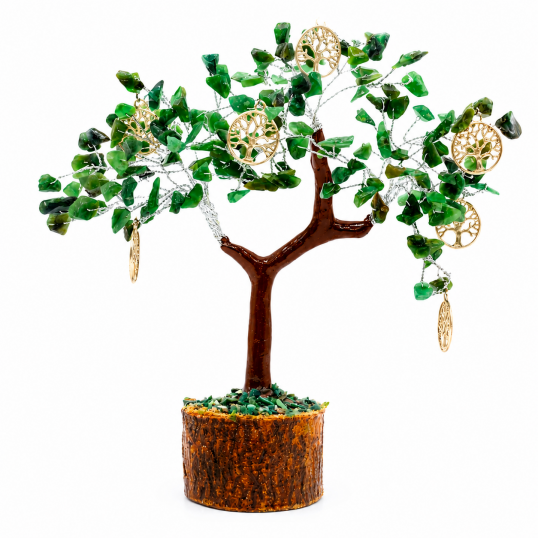 Arbre du Bonheur Jade Verte Arbre de Vie - 160 pierres
