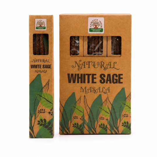 Encens Naturel Sauge Blanche Masala - Namaste India - 33 g