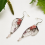 Boucles d'oreilles F&eacute;e Rose Ancienne 